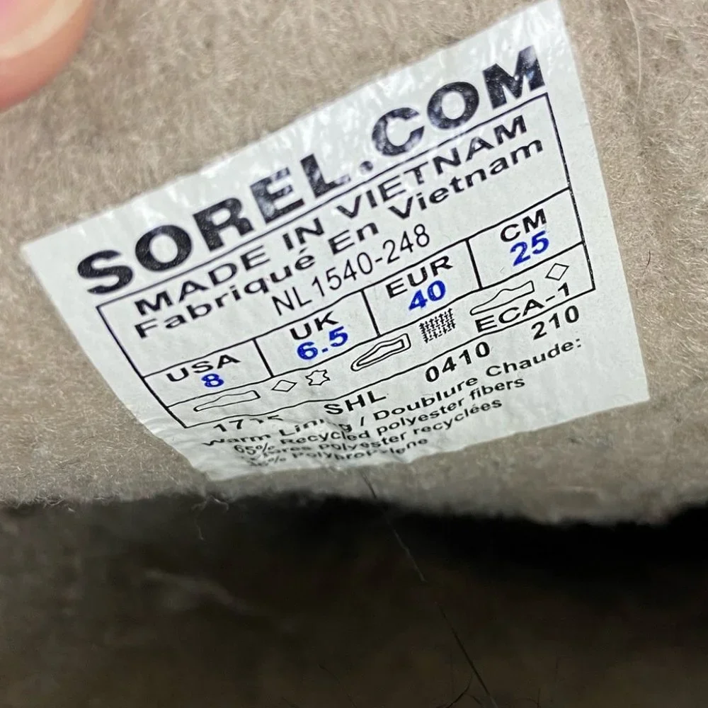 Sorel Joan of‎ Arctic Winter Snow Boots Waterproof Faux Fur Trim Lace Up Tall 8 - Picture 9 of 12